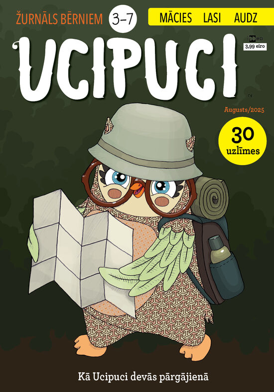 Žurnāla "UCIPUCI"  abonements  2025 un 2026. gadam